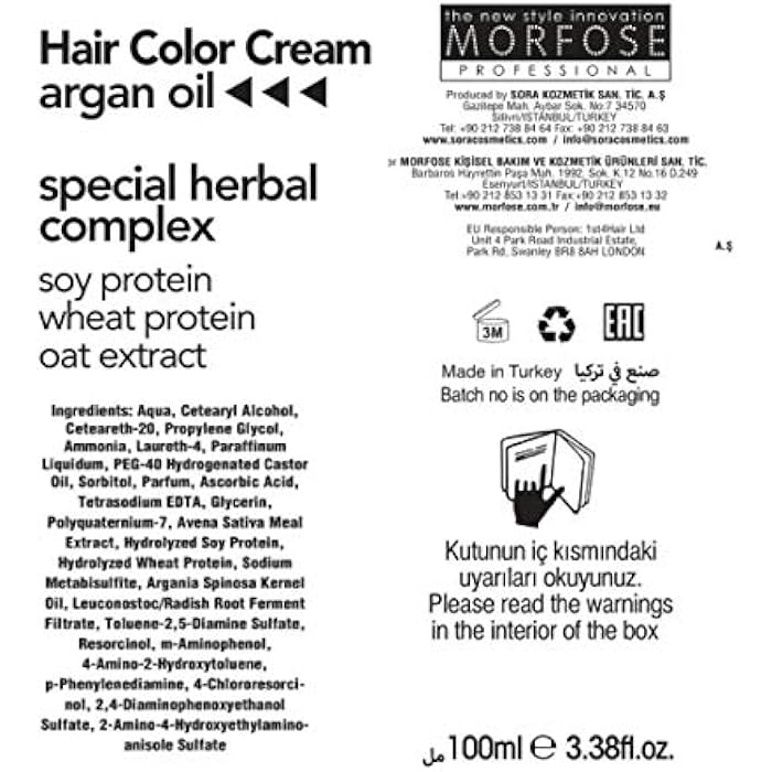 MORFOSE NO 9.3 HAIR COLOR CREAM 100ML - Image 3